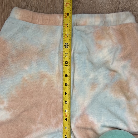 NWT Melloday Blue and Taupe Tie Dye Wide Leg Sweatpants Size Small - Picture 16 of 16